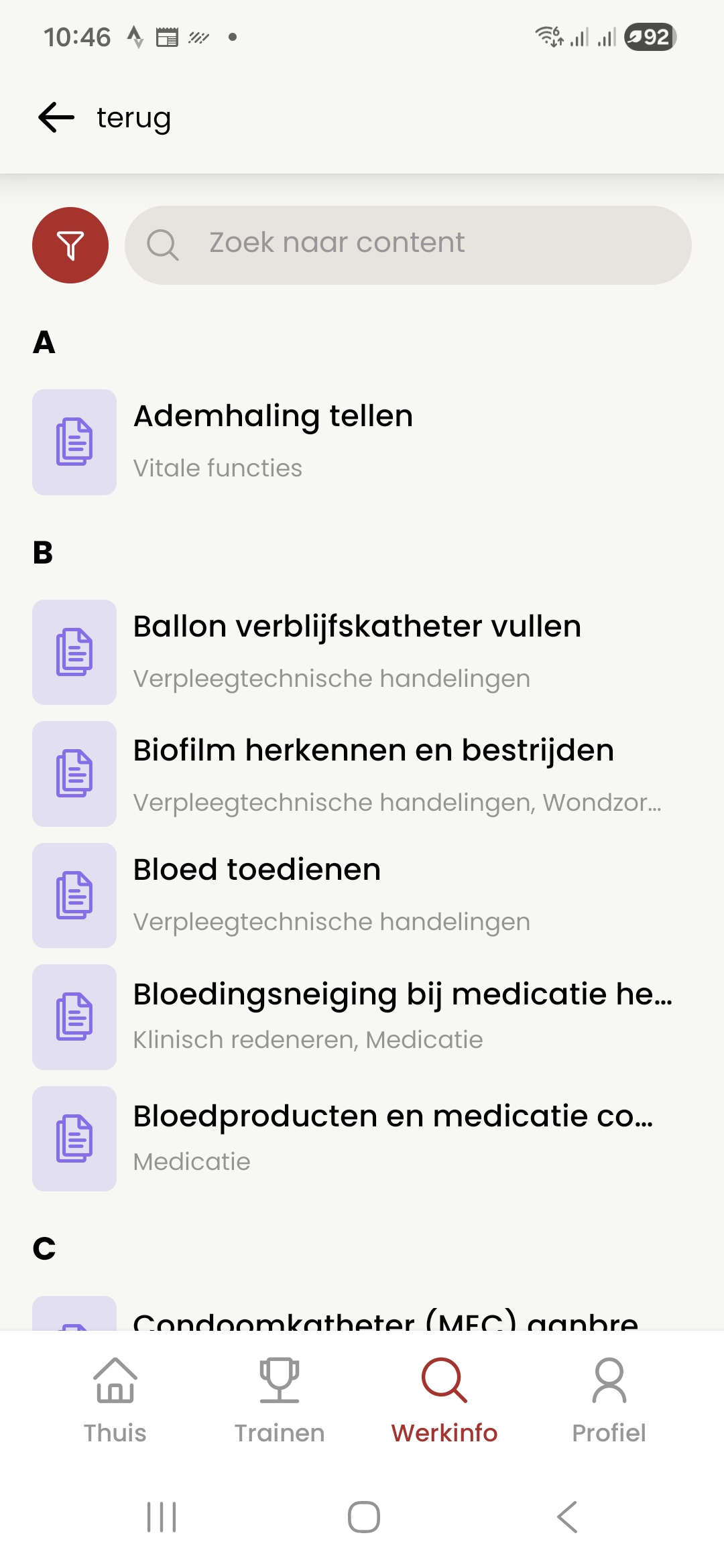 Hier zie je een overzicht van alle onderwerpen.